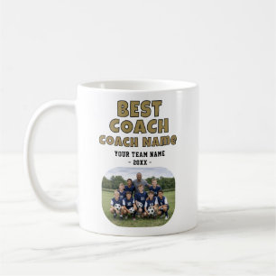 Beste Coach Persoonlijke Teamfoto Bedankt Koffiemok