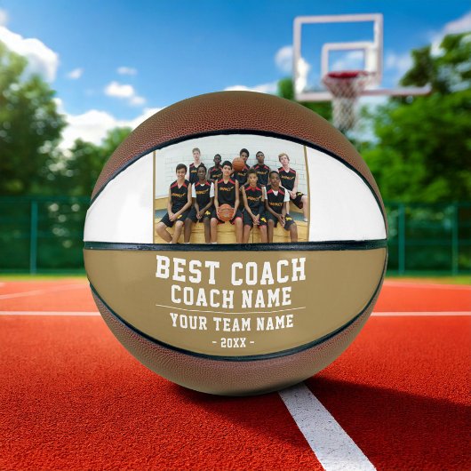 Beste Coach Team Naam Foto Bedankt  Basketbal