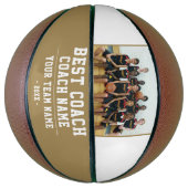 Beste Coach Team Naam Foto Bedankt  Basketbal (Verticaal)