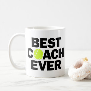 Beste coach Tennis Coach over Funny Coffee Mok