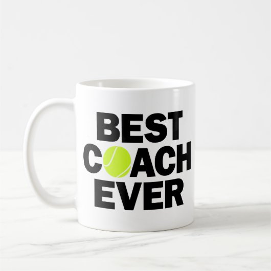 Beste coach Tennis Coach over Funny Coffee Mok (Links)