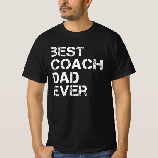 beste coach vader ooit grappige cadeautjes voor pa t-shirt (Voorkant)