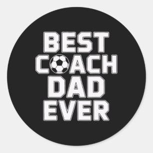 Beste Coach Vader Ooit Voetbal Leiderschap  Ronde Sticker