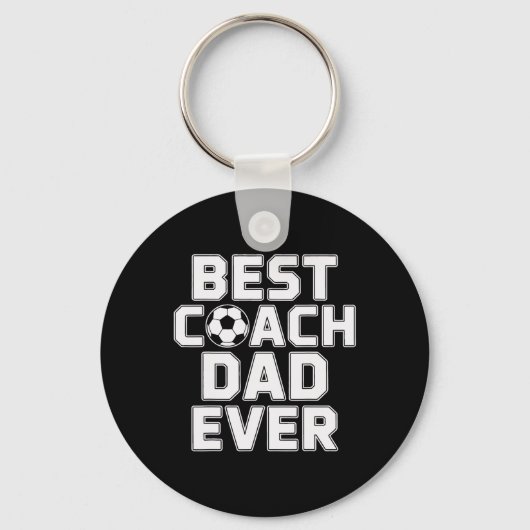 Beste Coach Vader Ooit Voetbal Leiderschap Sleutelhanger (Voorkant)