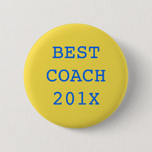beste coach van de jaarknop ronde button 5,7 cm