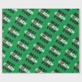 BESTE COACH van football Coach EVER Sportteam Cadeaupapier (Vlak)