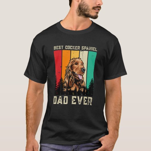 beste Cocker Spaniel Pap Ooit Vaderdag T-shirt (Voorkant)
