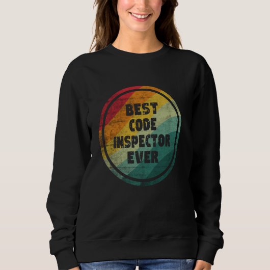 Beste Code Inspector ooit Grappige Code Inspector Trui (Voorkant)