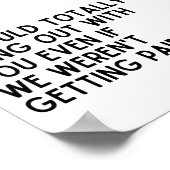 Beste collega, ik zou je helemaal uitzoeken. poster (Hoek)