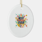 Beste collega ooit, Collega Gift, Beste collega Keramisch Ornament (Rechts)