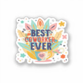 Beste collega ooit, Collega Gift, Beste collega Sticker (Voorkant)