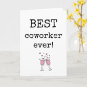 Beste collega ooit, Kaart voor collega-waardering (Gele Bloem)