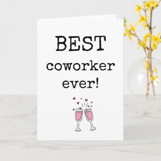 Beste collega ooit, Kaart voor collega-waardering (Gele Bloem)