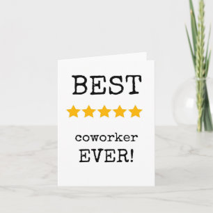 Beste collega ooit, Kaart voor collega-waardering