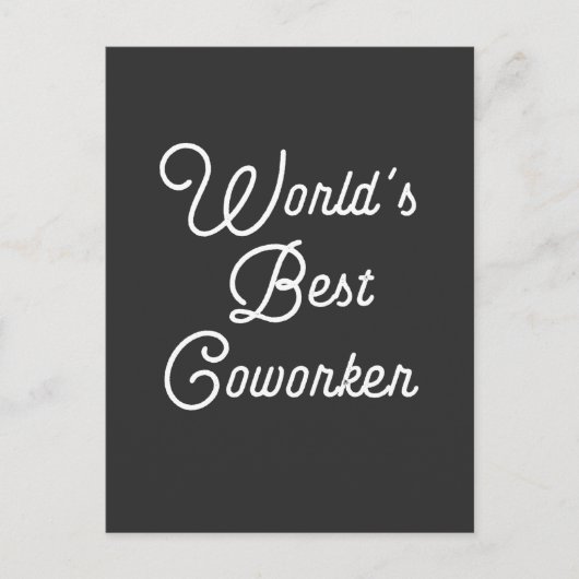 Beste collega ter wereld briefkaart (Voorkant)