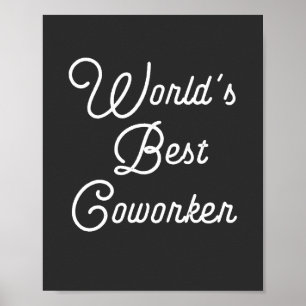 Beste collega ter wereld poster