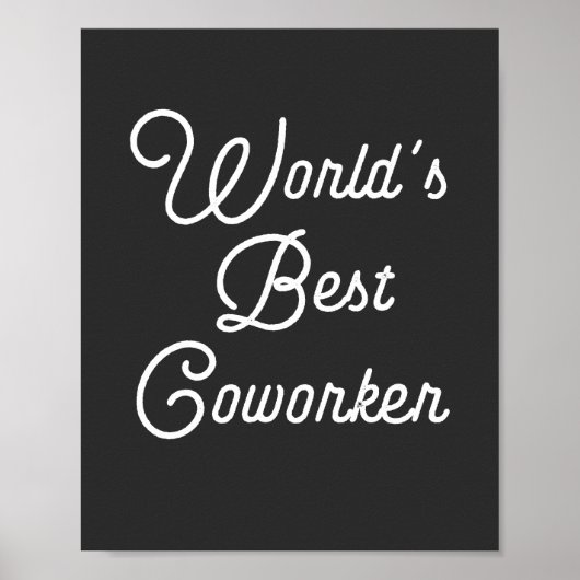 Beste collega ter wereld poster (Voorkant)