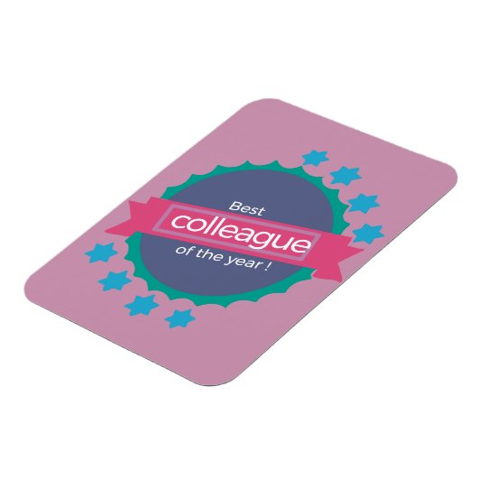 Beste collega-verjaardagscadeau magneet (Linkerzijde)