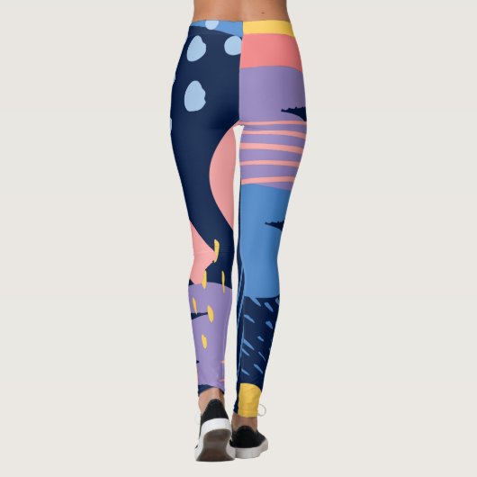BESTE COLORFUL PATROON LEGGINGS (Achterkant)