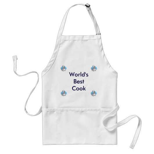 Beste Cook Apron van de wereld Standaard Schort (Voorkant)