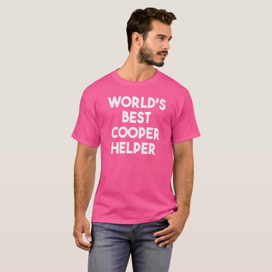 Beste Cooper Helper ter wereld T-shirt (Voorkant volledig)