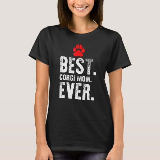Beste Corgi Moeder Ooit  Huisdier Hond T-shirts (Voorkant)