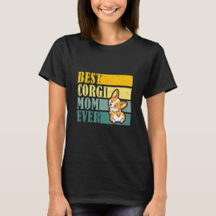 Beste Corgi Moeder Ooit Vintage Huisdier Corgi Ho T-shirt