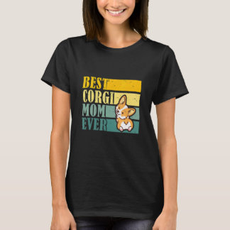 Beste Corgi Moeder Ooit Vintage Huisdier Corgi Ho T-shirt