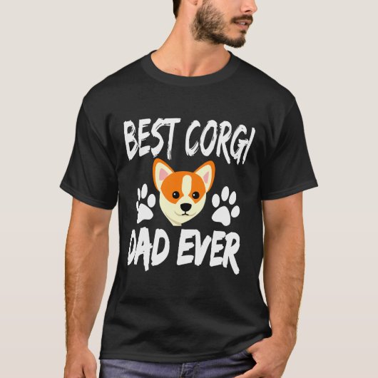 Beste Corgi Pap Ever 584 T-shirt (Voorkant)
