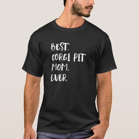 Beste Corgi Pit-moeder ooit T-shirt (Voorkant)