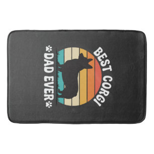 Beste Corgi Vader Ooit Retro Hond Badmat
