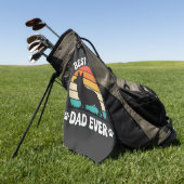 Beste Corgi Vader Ooit Retro Hond Golfhanddoek (Groen)