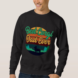 Beste Corgi Vader Ooit Retro Vintage Vaderdag Gesc Trui