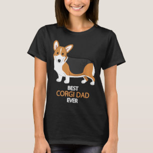 Beste Corgi Vader Ooit Rode Tricolor Pembroke Wels T-shirt