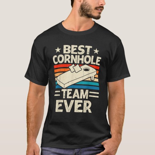 Beste Cornhole Team Ooit T-shirt (Voorkant)
