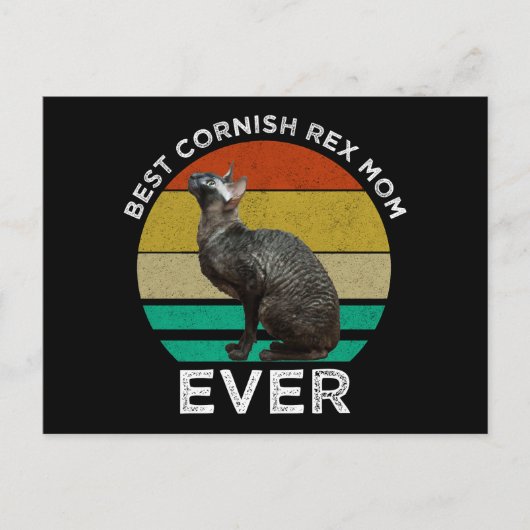 Beste Cornish Rex Moeder Ooit Briefkaart (Voorkant)