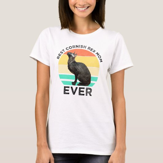 Beste Cornish Rex Moeder Ooit T-shirt (Voorkant)