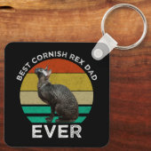 Beste Cornish Rex vader ooit Sleutelhanger (Achterkant)