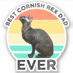 Beste Cornish Rex Vader Ooit Sticker