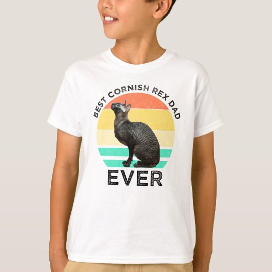 Beste Cornish Rex vader ooit T-shirt (Voorkant)