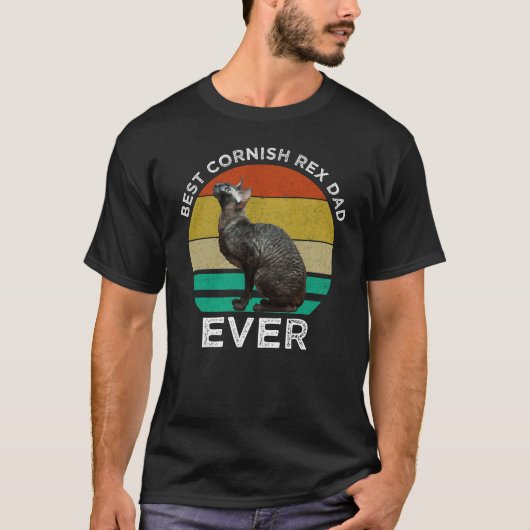 Beste Cornish Rex vader ooit T-shirt (Voorkant)