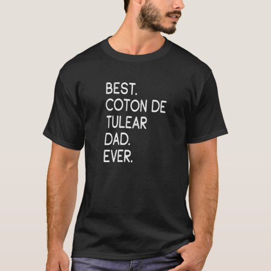 Beste Coton De Tulear papa ooit T-shirt (Voorkant)