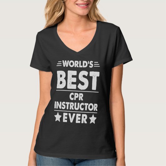 Beste CPR-instructeur ter wereld ooit T-shirt (Voorkant)