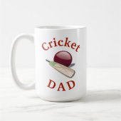 Beste 'Cricket DAD' ooit! Vader is elke dag Koffiemok (Links)