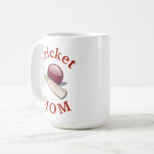Beste 'cricket MOM' ooit! Moederdag Koffiemok (Voorkant links)