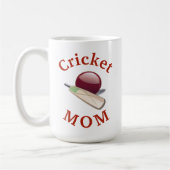 Beste 'cricket MOM' ooit! Moederdag Koffiemok (Links)