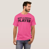 Beste Cricket speler Cricket speler T-shirt (Voorkant volledig)