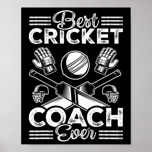 Beste cricketcoach ooit  poster (Voorkant)