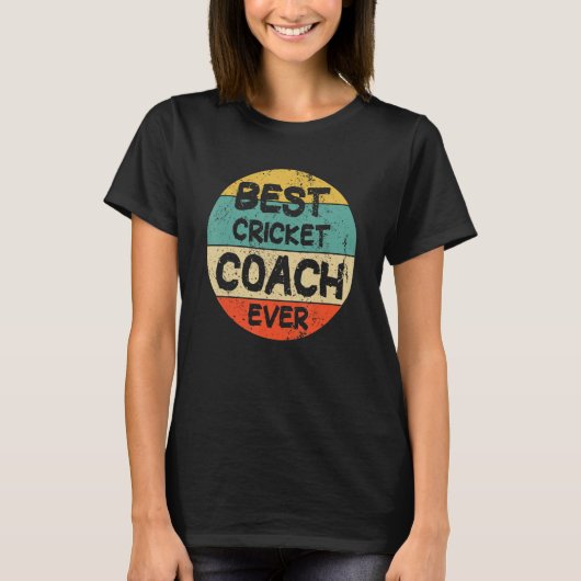 Beste cricketcoach ooit t-shirt (Voorkant)