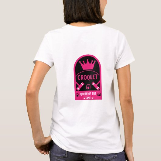 beste croquet game speler t-shirt (Achterkant)